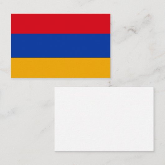 Armeense vlag Visitekaartje (Voorkant / Achterkant)