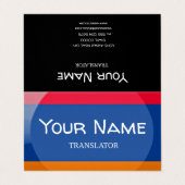 Armeense vlag visitekaartje (Buitenkant ongevouwen)