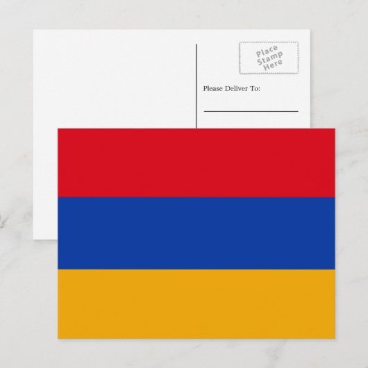 Armeense vlag, vlag van Armenië Briefkaart (Voorkant / Achterkant)