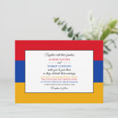 Armeense vlag, vlag van Armenië Huwelijk Kaart (Staand voorkant)