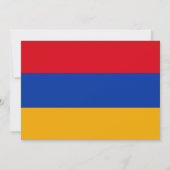 Armeense vlag, vlag van Armenië Huwelijk Kaart (Achterkant)