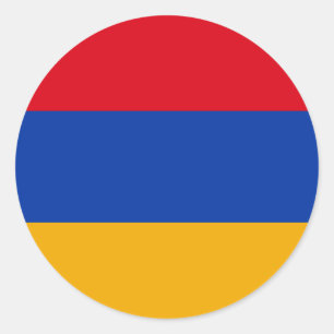 Armeense vlag, vlag van Armenië Ronde Sticker