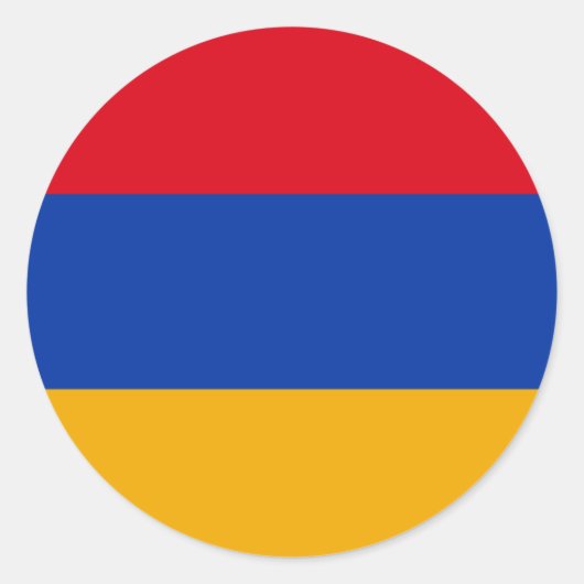 Armeense vlag, vlag van Armenië Ronde Sticker (Voorkant)