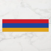 Armeense vlag waterfles etiket (Enkel label)