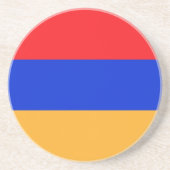 Armeense vlag zandsteen onderzetter (Voorkant)