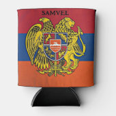 Armeense vlaggenbank Heraldic Emblem Armenië Blikjeskoeler (Voorkant)