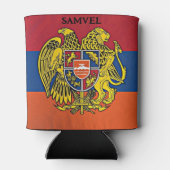 Armeense vlaggenbank Heraldic Emblem Armenië Blikjeskoeler (Achterkant)