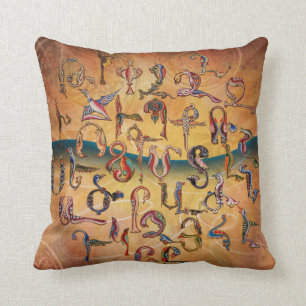 Armeense vogelpest Alphabet Pillow Kussen
