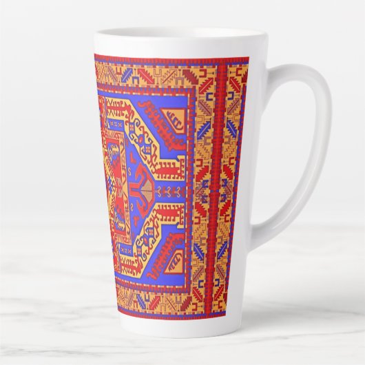 Armeense volkskunst Latte Mok (Rechts)