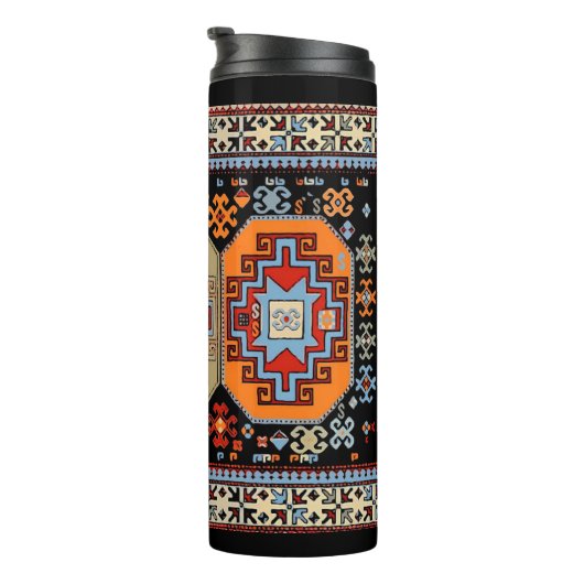 Armeense Volkskunst Thermische Tumbler Thermosbeker (Geroteerd rechts)