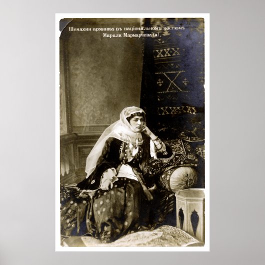 Armeense vrouw Traditionele dress, ongeveer 1800 j Poster (Voorkant)