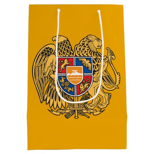 Armeense wapenschild medium cadeauzakje (Achterkant)