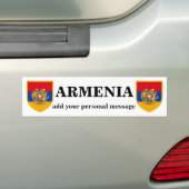 Armeense wapenstilstand bumpersticker (Op auto)