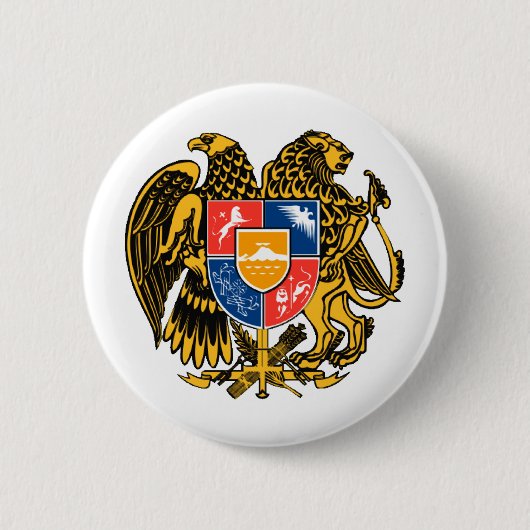 Armeense wapenstilstand ronde button 5,7 cm (Voorkant)