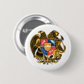 Armeense wapenstilstand ronde button 5,7 cm (Voorkant /achterkant)