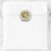 Armeense wapenstilstand ronde sticker (Tas)
