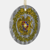 Armeense wapenstilstand Silver Gold Holly Keramisch Ornament (Rechts)