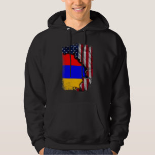 Armeense WORTELS Half Amerikaanse vlag Patriottisc Hoodie
