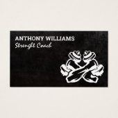 Armen buigen met halters  visitekaartje (Voorkant)