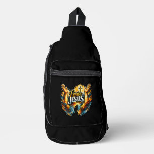 Armen opgeheven, Jezus prijzen - Christelijk Sling Bag