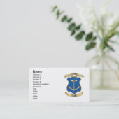 Armen van de staat Rhode Island Visitekaartje (Staand voorkant)