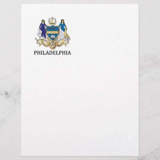 Armen van de stad Philadelphia Flyer (Voorkant)