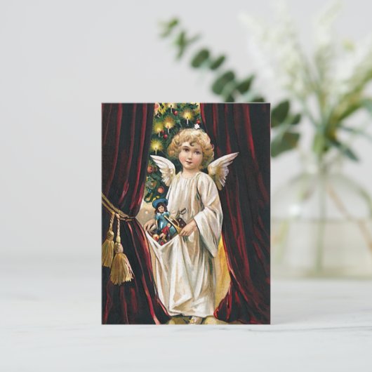 Armen vol vreugde - Kerstgroet briefkaart (Staand voorkant)