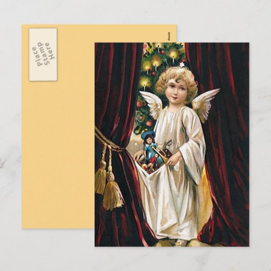 Armen vol vreugde - Kerstgroet briefkaart (Voorkant / Achterkant)