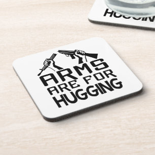 Armen zijn voor het knuffelen van aangepaste onder onderzetter