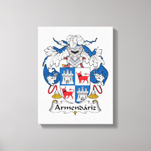 Armendariz Family Crest Canvas Afdruk
