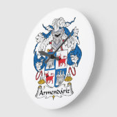 Armendariz Family Crest Grote Klok (Hoek)