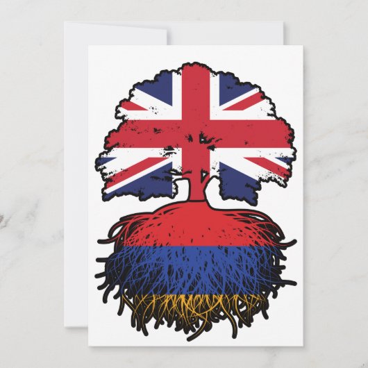 Armenia Armenian British UK Verenigd Koninkrijk Kaart (Voorkant)