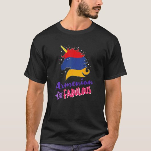 Armenia Armenian Unicorn   T-shirt (Voorkant)