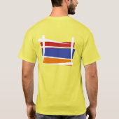 Armenia Brush Flag T-shirt (Achterkant)