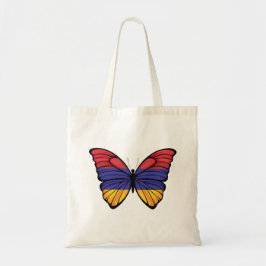 Armenia Butterfly pride Flag T-Shirt Sierkussen Tote Bag