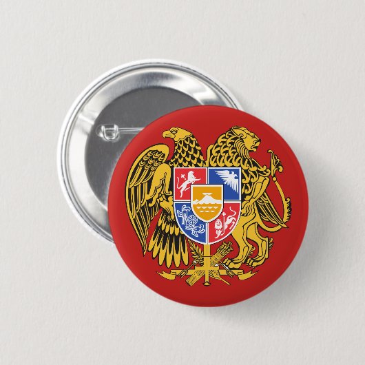 armenia emblem ronde button 5,7 cm (Voorkant /achterkant)