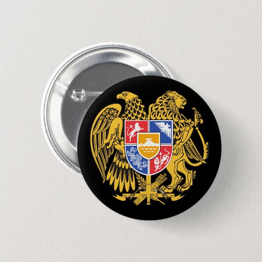 armenia emblem ronde button 5,7 cm (Voorkant /achterkant)