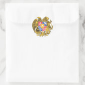 armenia emblem ronde sticker (Tas)