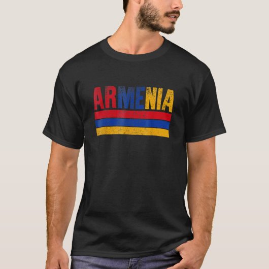 Armenia Flag Armenian Mens Womens Kids 1 T-shirt (Voorkant)