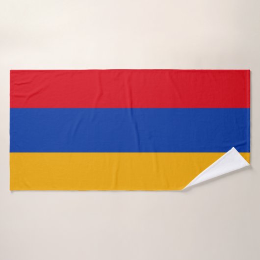 Armenia Flag Badhanddoek (Badhanddoek)