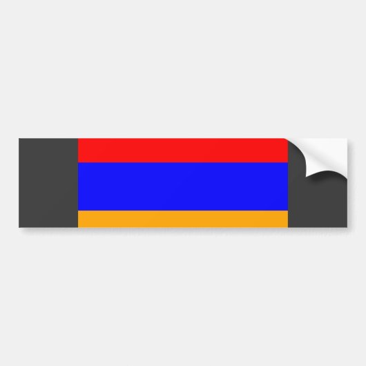 Armenia Flag Bumpersticker (Voorkant)
