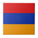 Armenia Flag Ceramic Tegel Tegeltje<br><div class="desc">Dit ontwerp bestaat uit de Armeense vlag die slim is aangepast aan het oppervlak van de vierkante tegel. Een decoratief en nuttig artikel dat een perfect cadeau zou zijn voor degenen die Armenië graag in de gaten houden.</div>