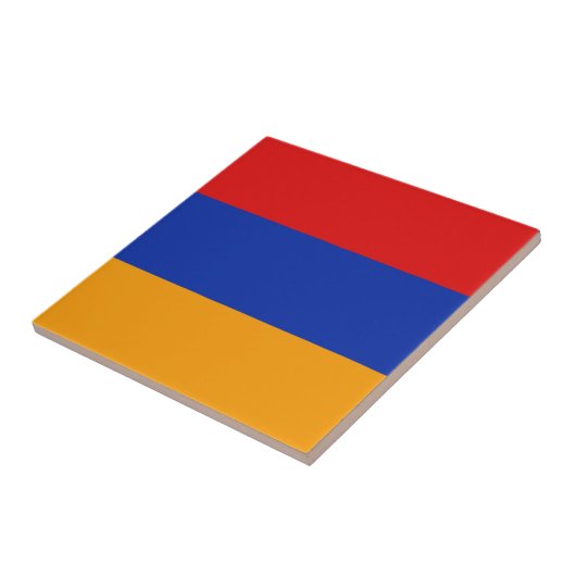 Armenia Flag Ceramic Tegel Tegeltje (Zijkant)