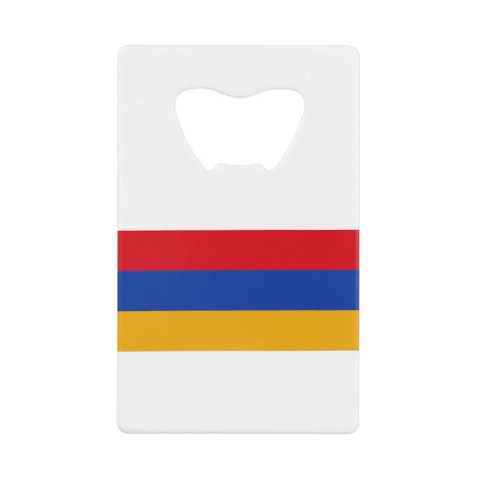 Armenia Flag Creditkaart Flessenopener (Voorkant)