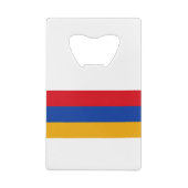 Armenia Flag Creditkaart Flessenopener (Achterkant)