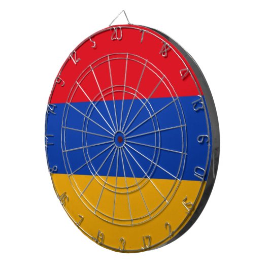 Armenia Flag Dartbord (Voorkant Rechts)