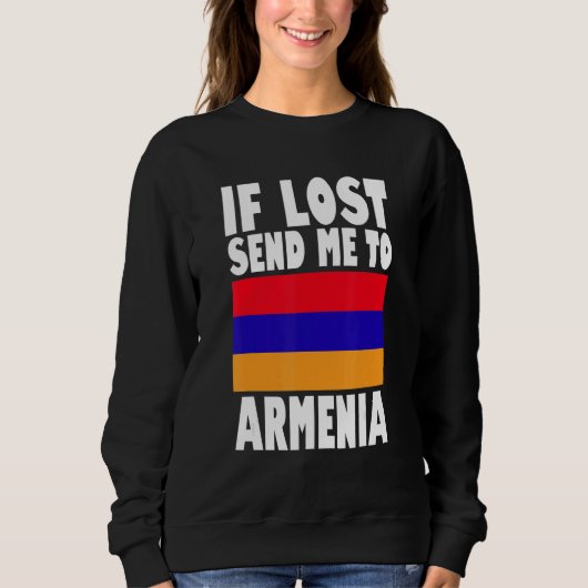 Armenia Flag Design  If lost send me to Armenia Trui (Voorkant)