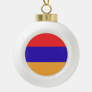 Armenia Flag Emblem Keramische Bal Ornament