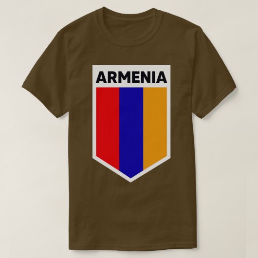 Armenia Flag Emblem T-shirt (Design voorkant)