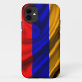 Armenia Flag Fabric Case-Mate iPhone Case (Achterkant)